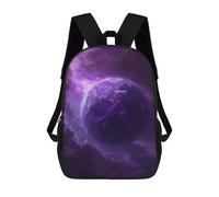 sinyumoney Purple Cosmos Backpack School Bag Secondary Causal Travel High School Bags for School/Work/Travel 17inch