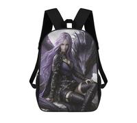 sinyumoney Purple Dragon Armor Fantasy Artwork Backpack School Bag Large School Backpack for Boys - Perfect for Travel, Work And Daily Use 17inch