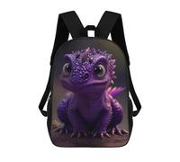 sinyumoney Purple Dragon Artwork Backpack School Bag Travel College Rucksack Backpacks for Men, Women & Teenage Boys 17inch