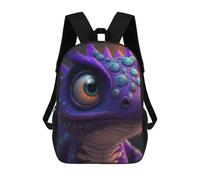 sinyumoney Purple Fantasy Creature School Bags High Secondary School Bags Casual Backpack for Campus Outdoor Travel Sports 17inch