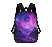sinyumoney Purple Planet Cosmos Backpack School Bag Travel College Rucksack Backpacks for Camping Outdoor Adventures And Daily Travel 17inch