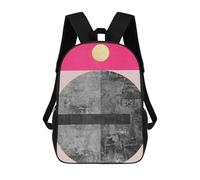 sinyumoney Purple Texture 05 Backpacks Kids School Backpack School Bag 3D Printed School Bag for Boys Elementary And Middle School Students 17inch