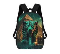 sinyumoney Pyramid Sphinx Night Scene School Backpack Work Business College School for Campus Outdoor Travel Sports 17inch