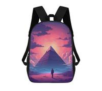 sinyumoney Pyramids Egypt Backpack Schoolbags for Boys Girls Casual Sport Daypack Elementary Primary Large Capacity Bookbags 17inch