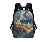sinyumoney Pyramids Sphinx Ancient Egypt Landscape School Backpack Lightweight Schoolbag Dayback Bookbag College for Camping Outdoor Adventures And Daily Travel 17inch