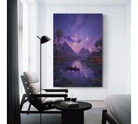 sinyumoney Pyramids Under The Stars Custom Canvas Prints for Living Room Kitchen Home Decorations Wall Art Canvas 16x24inch(40x60cm)