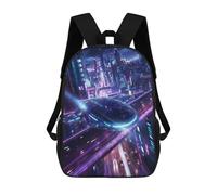 sinyumoney Quantum Drift Backpacks Kids Student Schoolbag,3D Printed Backpacks,Elementary And Middle School Students Backpacks for Boys Girls 17inch