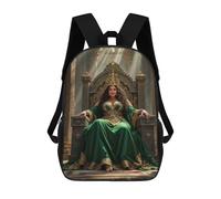 sinyumoney Queen on Throne Backpack Cartoon Plush Bag, 3D Backpack for Kids School Bag Birthday Gift Idea for Boys And Girls 17inch