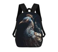 sinyumoney Queen Peacock Backpack School Large Water Resistant Laptop Backpack for School/Work/Travel 17inch