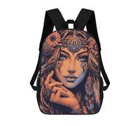 sinyumoney Queen School Backpack for Girls Backpack Water Repellent Casual Daypack Lightweight Rucksack Boy Girl School Backpack 17inch