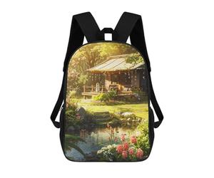 sinyumoney Quiet Garden Backpack School Business Durable Laptop Bag for Camping Outdoor Adventures And Daily Travel 17inch