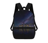 sinyumoney Quitness of The Sea Kids Backpack, Backpack School Bag, Backpacks Kids School 3D Printed School Bags for Elementary And Middle School Students Teens Birthday Gift 17inch