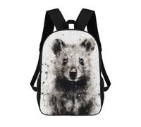 sinyumoney Quokka Beauty Black Ink Backpacks Kids School Backpack School Bag 3D Printed School Bag for Boys Elementary And Middle School Students 17inch