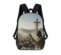 sinyumoney Quotes Jesuschrist 6 Backpack School Bag Secondary Causal Travel High School Bags for School/Work/Travel 17inch
