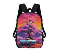 sinyumoney R34 COLORFUL SUNSET Backpacks, Kids Backpack Student School Bag 3D Printed Travel Backpacks Fashion Accessory Backpack Children Waterproof School Bags 17inch