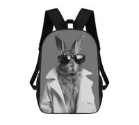 sinyumoney Rabbit Animals Portrait School Backpack Work Business College School for School/Work/Travel 17inch