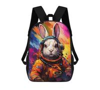 sinyumoney Rabbit Astronaut Space Suit-2 Backpack School Water Resistant Travel Backpack Computer Bag - Perfect for Travel, Work And Daily Use 17inch