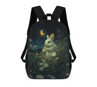 sinyumoney Rabbit in A Field of Flowers Rucksack Computer Rucksack for School/Work/Travel for Teenage Girls Boys Women Men 17inch