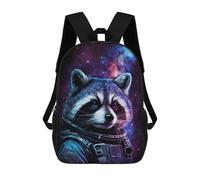 sinyumoney Raccoon Astronaut Space Art Print-3 Backpack School Work Business College School for Men, Women & Teenage Boys 17inch