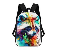 sinyumoney Raccoon Backpack School Bag Water Resistant School Bag Business Backpack - Perfect for Travel, Work And Daily Use 17inch