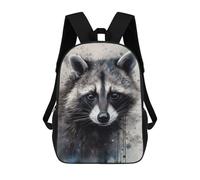 sinyumoney Raccoon Natures Bandit Backpacks 3D Printed Kids School Backpack Outdoor Casual Daypack Fashion Casual Children Backpacks Cute Travel Bags 17inch