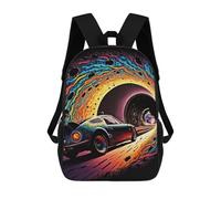 sinyumoney Race Around The Black Hole Rucksack Large Lightweight Casual Backpack for Campus Outdoor Travel Sports 17inch