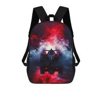 sinyumoney Racing Car in Flames Backpack School Lightweight Airport College Students Back Pack for Girl, Teen Girls 17inch