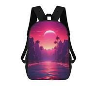 sinyumoney Radiant Chromatic Reverie School Backpack Secondary Causal Travel High School Bags for Teenage Girls Boys Women Men 17inch