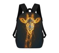 sinyumoney Radiant Giraffe School Backpack Lightweight Airport College Students Back Pack for Teenage Girls Boys Women Men 17inch