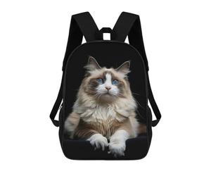 sinyumoney Ragdoll Backpack School Water Resistant Travel Backpack Computer Bag for School/Work/Travel 17inch