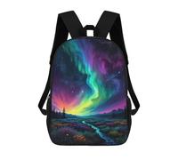 sinyumoney Rainbow Aurora Sky Backpack School Bag Water Resistant School Bag Business Backpack - Perfect for Travel, Work And Daily Use 17inch