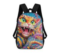 sinyumoney Rainbow Cat Backpacks, Kids Backpack Student School Bag 3D Printed Travel Backpacks Fashion Accessory Backpack Children Waterproof School Bags 17inch