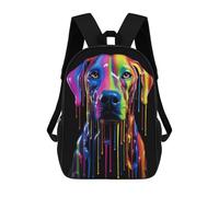 sinyumoney Rainbow Dog Backpacks 3D Printed 17inch Kids School Backpack Outdoor Casual Daypack Casual Travel Bags for Middle School Students