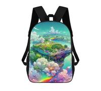 sinyumoney Rainbow Floating Islands Rucksack Rucksack Casual Daypacks School Work Travel Bag- Perfect for Travel, Work And Daily Use 17inch