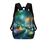 sinyumoney Rainbow Forest Backpacks 3D Printed Kids School Backpack Outdoor Casual Daypack Fashion Casual Children Backpacks Cute Travel Bags 17inch