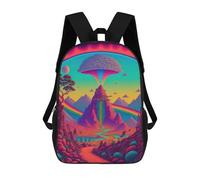 sinyumoney Rainbow Mountain Fantasy Fashion Student School Backpack Suitable for Boys Girls Kids Casual Outdoor Travel Essential Daypack 17inch