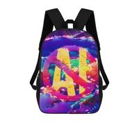 sinyumoney Rainbow Mountains A Vibrant Landscape Kids Backpacks,3D Personalized School Bookbags for Boys Girls Large Schoolbags Casual Daypack 17inch