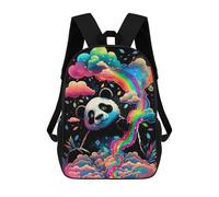 sinyumoney Rainbow Panda Dreamscape -1 School Backpack 3D Printed School Bags Boys Girls Laptop Backpack for Kids/Students/Adults 17inch