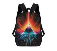 sinyumoney Rainbow Space Prism School Backpack Schoolbags For Girls Boys Backpack With Pocket Fashion School Bag Kids Backpack 17inch