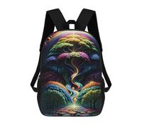 sinyumoney Rainbow Tree of Life Kids School Backpack 3D Printed Backpacks Fashion School Bag Rucksacks for Boys Elementary And Middle School Students 17inch