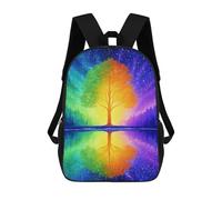 sinyumoney Rainbow Tree Reflection Art Print School Backpack Business Durable Laptop Bag for Camping Outdoor Adventures And Daily Travel 17inch