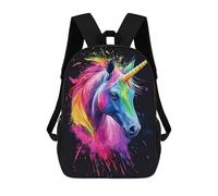 sinyumoney Rainbow Unicorn Backpack School Lightweight Casual Daypack School Backpacks for Men, Women & Teenage Boys 17inch