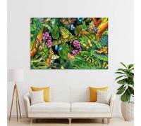 sinyumoney Rainforest Wildlife Wallpaper Art Work for Home Walls Wall Decor Ready to Hang for Bathroom Toilet Decor Large Canvas Wall Art for Living Room 20x30inch(50x75cm)
