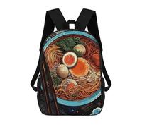 sinyumoney Ramen Bowl Backpack School Lightweight Casual Daypack School Backpacks for Men, Women & Teenage Boys 17inch