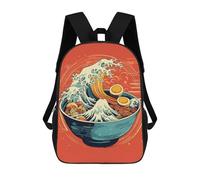 sinyumoney Ramen Japanese Food Backpack School Bag Water Resistant School Bag Business Backpack for Girls Boys Teenage 17inch