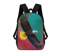 sinyumoney Rasta Bald Eagle Backpack School Bag High Secondary School Bags Casual Backpack for Campus Outdoor Travel Sports 17inch