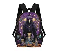 sinyumoney Raven Alchemist School Backpack Water Resistant Travel Backpack Computer Bag - Perfect for Travel, Work And Daily Use 17inch