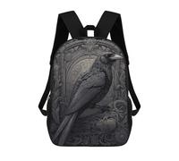 sinyumoney Raven Backpack School Bag Lightweight Schoolbag Dayback Bookbag College for Men/Women 17inch