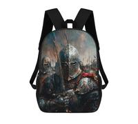 sinyumoney Ready for Victory Rucksacks 3D Printed Children Backpacks Fashion Casual Daypack Cute Travel Bags Outdoor Casual Daypack for Boy And Girl 17inch