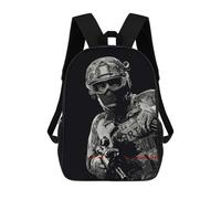 sinyumoney Ready Or Not Army Game Kids School Backpack School Bag 3D Printed School Bag for Boys Elementary And Middle School Students 17inch